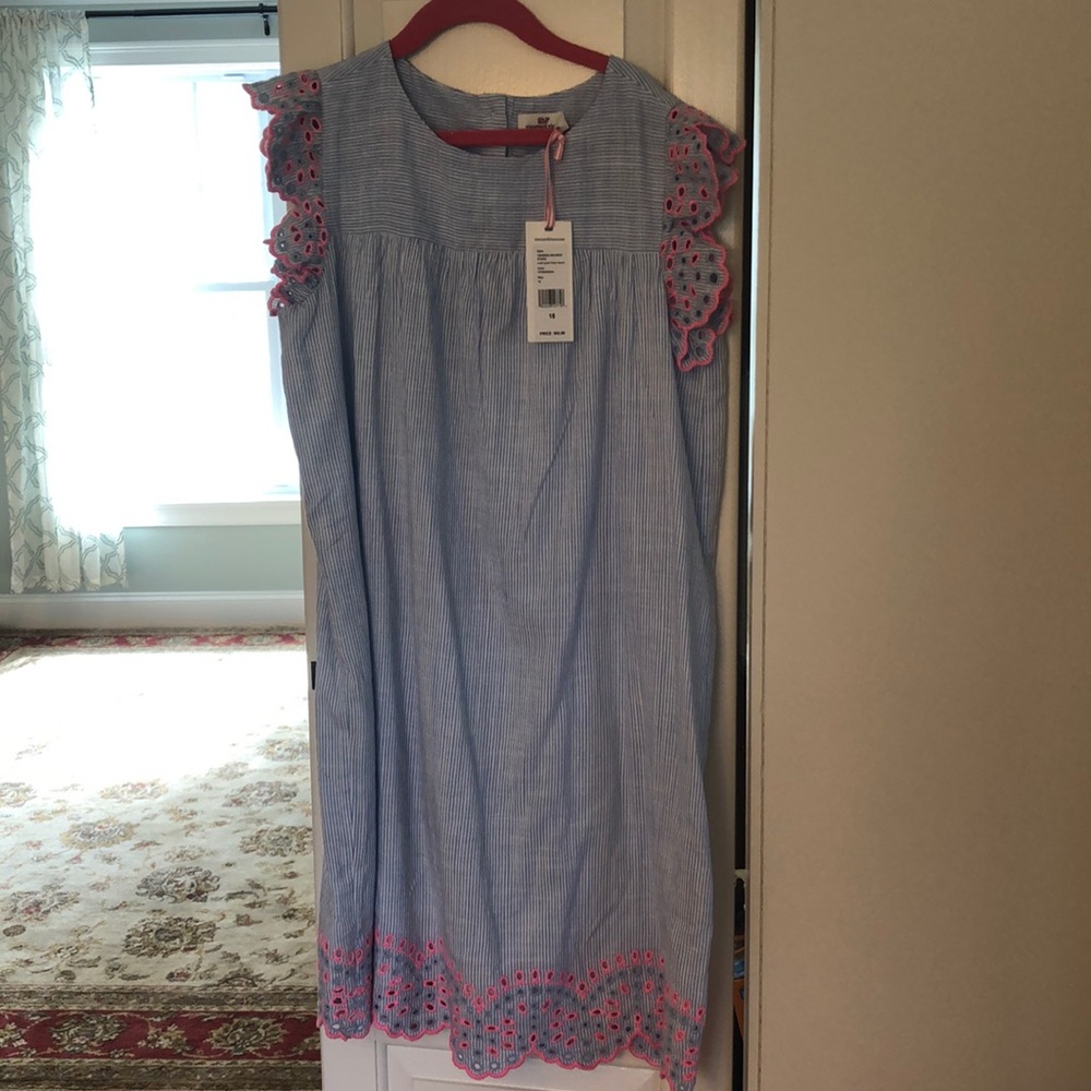 Vineyard vines girls flutter sleeve dress s16 NWT
